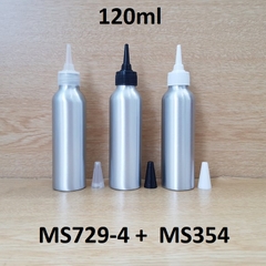 Chai nhôm nắp nhọn 120ml