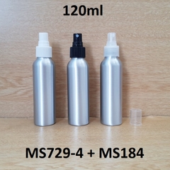 Chai nhôm phun sương 120ml