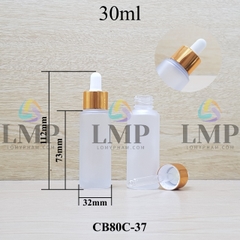 Chai thủy tinh nắp bóp khoen nhôm