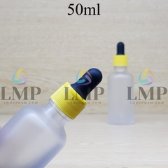 Chai tinh dầu phun mờ nắp bóp khoen nhựa sọc 50ml