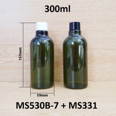 Chai rêu cổ cao tròn nắp vặn 300ml