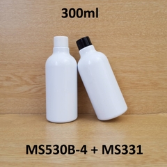 Chai trắng cổ cao tròn nắp vặn 300ml