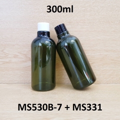 Chai rêu cổ cao tròn nắp vặn 300ml