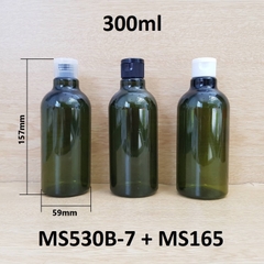 Chai rêu cổ cao tròn nắp bật 300ml