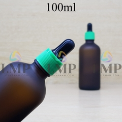 Chai tinh dầu phun mờ nắp bóp khoen nhựa sọc 100ml