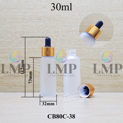 Chai thủy tinh nắp bóp khoen nhôm