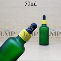 Chai tinh dầu phun mờ nắp bóp khoen nhựa sọc 50ml