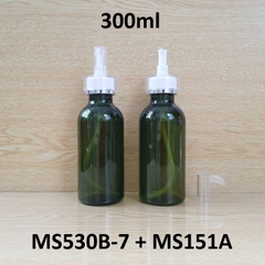 Chai rêu cổ cao tròn vòi voi 300ml