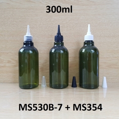 Chai rêu cổ cao tròn nắp nhọn 300ml