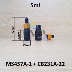 Chai tinh dầu phun mờ nắp bóp khoen nhôm 5ml