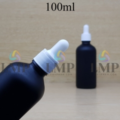 Chai tinh dầu phun mờ nắp bóp khoen nhựa sọc 100ml