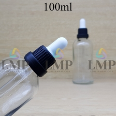 Chai tinh dầu nắp bóp sọc dày 100ml