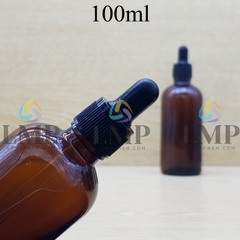 Chai tinh dầu nắp bóp khoen nhựa sọc 100ml