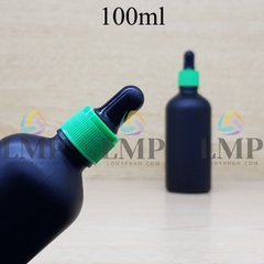 Chai tinh dầu phun mờ nắp bóp khoen nhựa sọc 100ml