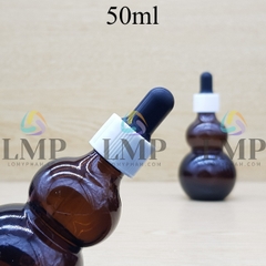 Chai hồ lô nắp bóp khoen nhựa sọc 50ml