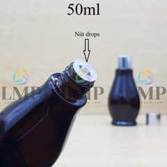 Chai đèn dầu nắp xi KO viền 50ml