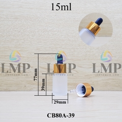 Chai thủy tinh nắp bóp khoen nhôm
