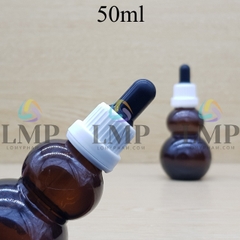 Chai hồ lô nắp bóp sọc dày 50ml