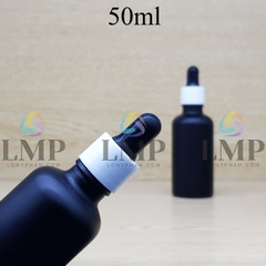 Chai tinh dầu phun mờ nắp bóp khoen nhựa trơn 50ml