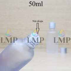 Chai tinh dầu phun mờ nắp xi 2 viền 50ml