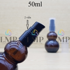 Chai hồ lô đầu xịt giọt có 2 viền 50ml