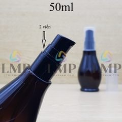 Chai đèn dầu đầu xịt giọt 2 viền 50ml