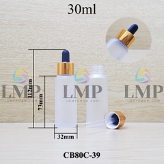 Chai thủy tinh nắp bóp khoen nhôm