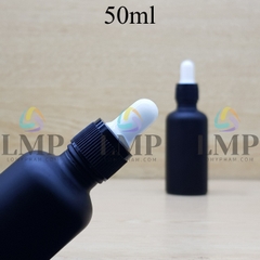 Chai tinh dầu phun mờ nắp bóp khoen nhựa sọc 50ml