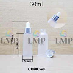 Chai thủy tinh nắp bóp khoen nhôm