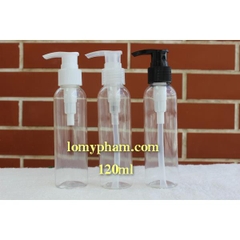 Chai trong vai tròn vòi van 120ml
