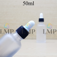 Chai tinh dầu phun mờ nắp bóp khoen nhựa sọc 50ml