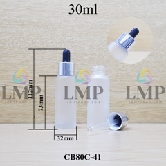 Chai thủy tinh nắp bóp khoen nhôm