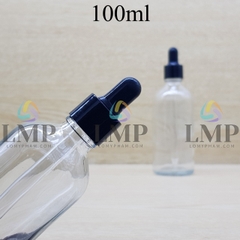 Chai tinh dầu nắp bóp khoen nhựa trơn 100ml