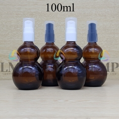 Chai hồ lô đầu xịt giọt có 2 viền 100ml