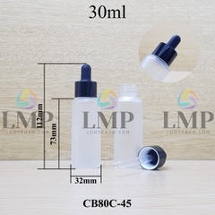 Chai thủy tinh nắp bóp khoen nhôm