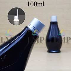Chai đèn dầu nắp xi 2 viền 100ml