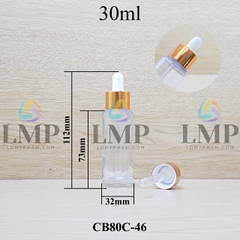 Chai thủy tinh nắp bóp khoen nhôm