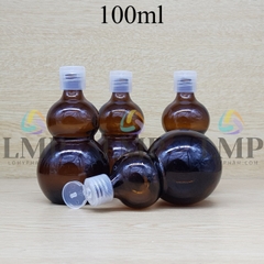 Chai hồ lô nắp bật sọc 100ml