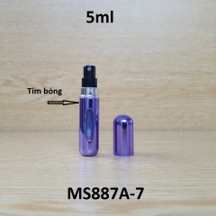 Chai chiết nước hoa màu bóng 5ml