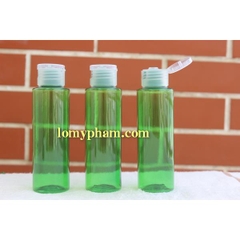 Chai xanh lá vai ngang nắp bật 100ml