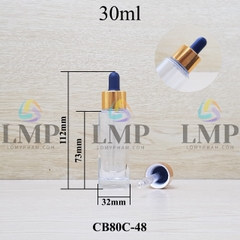 Chai thủy tinh nắp bóp khoen nhôm