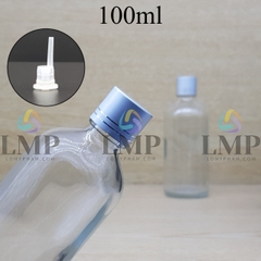 Chai tinh dầu nắp xi 2 viền 100ml