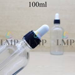 Chai tinh dầu nắp bóp khoen nhựa sọc 100ml