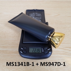 Tuýp tròn đen nhám nắp vàng 100ml