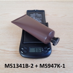 Tuýp tròn nâu nhám nắp đen 100ml