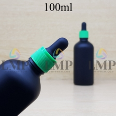 Chai tinh dầu phun mờ nắp bóp khoen nhựa sọc 100ml