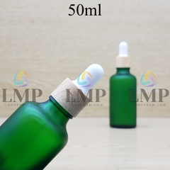 Chai tinh dầu phun mờ nắp bóp khoen vân gỗ 50ml