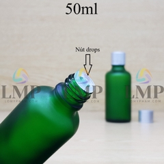 Chai tinh dầu phun mờ nắp xi 2 viền 50ml