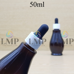 Chai đèn dầu nắp bóp khoen nhựa sọc 50ml