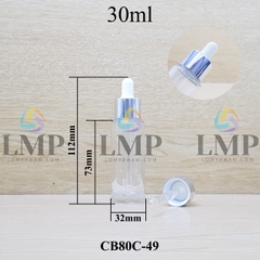 Chai thủy tinh nắp bóp khoen nhôm